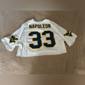 WEST VIRGINIA FOOTBALL JERSEY- Napoleon cut off